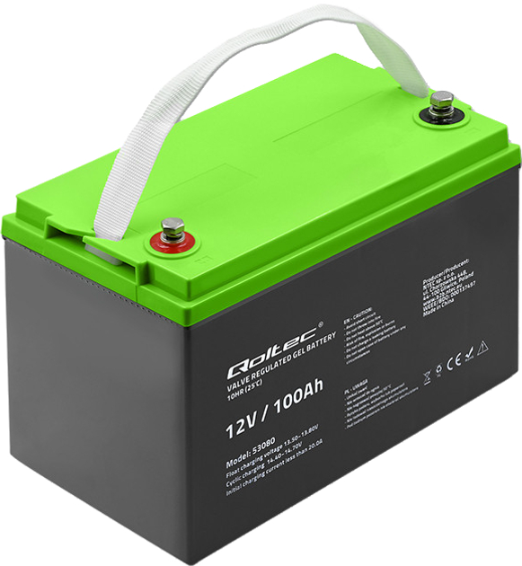 Akumulator Qoltec żelowy 12V 100Ah GEL 29.3kg